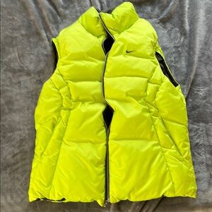 Nike Neon Yellow Puffer Vest